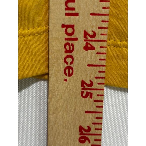Old Navy Gold mustard Casual Swing Tee Top embroidered sleeve womens 3x boho - Picture 5 of 7